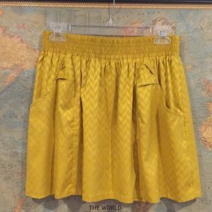 Sound & Matter Chevron Mustard Skirt